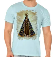 Camiseta adulto ou infantil Nossa Senhora Jesus Rainha - Foto 3