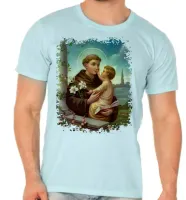 Camiseta adulto ou infantil Santo Antonio Jesus Cristo - Foto 2