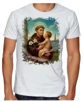 Camiseta adulto ou infantil Santo Antonio Jesus Cristo - Foto 3