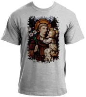 Camiseta adulto ou infantil Santo Antonio vitral - Foto 5