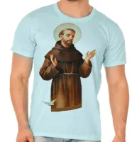 Camiseta adulto ou infantil São Francisco Jesus Cristo - Foto 5