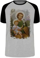 Camiseta adulto ou infantil São Jose Jesus Cristo - Foto 4