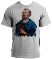 Camiseta adulto ou infantil São Pedro Jesus Cristo - Foto 3