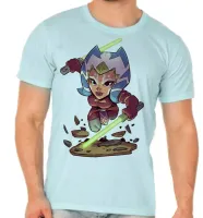 Camiseta adulto ou infantil Ahsoka Jedi Star Wars - Foto 5