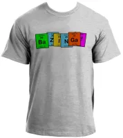 Camiseta adulto ou infantil Bazinga big bang theory tabela - Foto 3