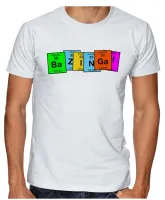 Camiseta adulto ou infantil Bazinga big bang theory tabela - Foto 4