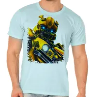 Camiseta adulto ou infantil bumblebee transformers robo carro - Foto 2