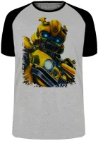 Camiseta adulto ou infantil bumblebee transformers robo carro - Foto 4