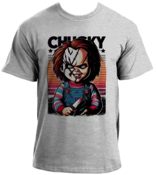 Camiseta adulto ou infantil chucky boneco assassino
