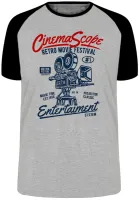 Camiseta adulto ou infantil Cinema Arte festival antigo - Foto 4