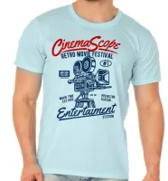 Camiseta adulto ou infantil Cinema Arte festival antigo - Foto 5