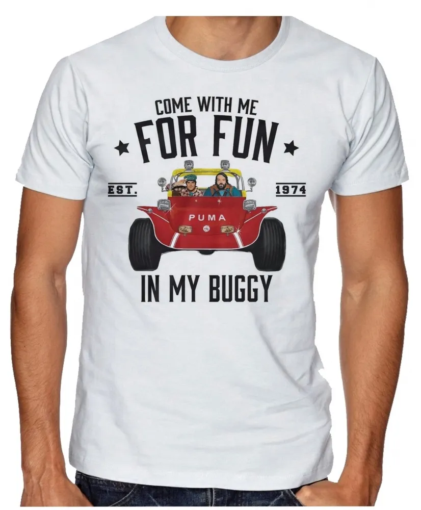 Camiseta adulto ou infantil Dupla Explosiva buggy Bud Spencer e Terence Hill