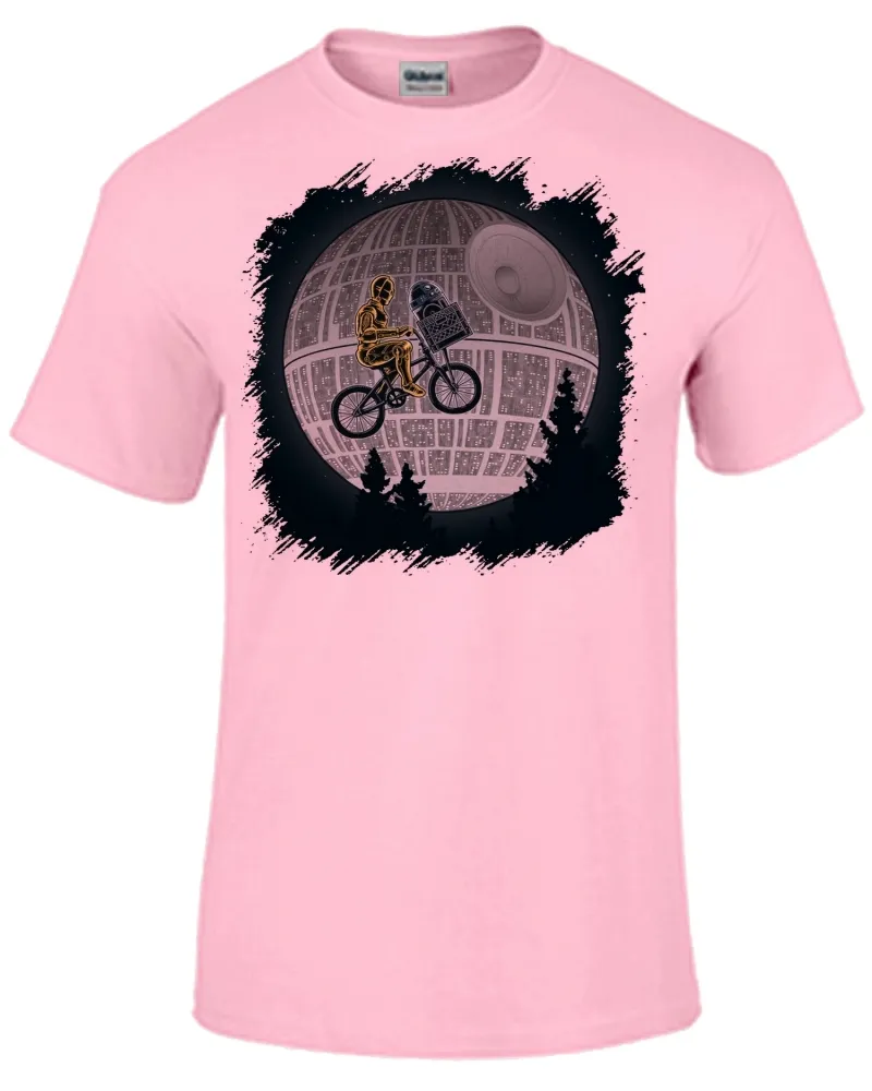 Camiseta adulto ou infantil Et telefone estrela da morte star wars