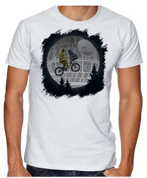 Camiseta adulto ou infantil Et telefone estrela da morte star wars - Foto 2