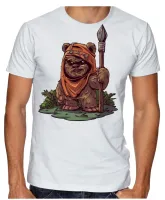 Camiseta adulto ou infantil ewoks urso star wars - Foto 2