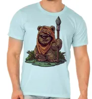 Camiseta adulto ou infantil ewoks urso star wars - Foto 4