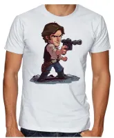 Camiseta adulto ou infantil Han solo star wars Harrison Ford - Foto 2