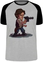 Camiseta adulto ou infantil Han solo star wars Harrison Ford - Foto 4