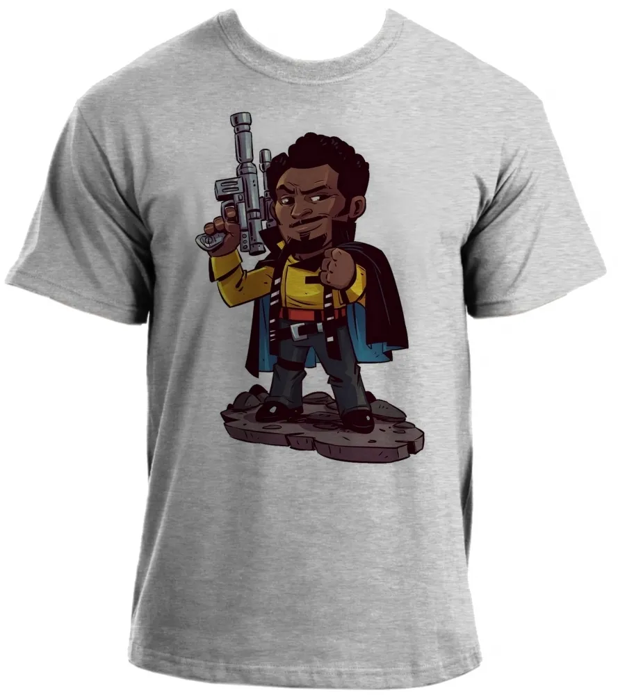 Camiseta adulto ou infantil Lando Calrissian star Wars Imagem