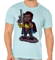 Camiseta adulto ou infantil Lando Calrissian star Wars - Foto 3