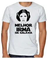 Camiseta adulto ou infantil Melhor Irmã Leia star wars princesa - Foto 2
