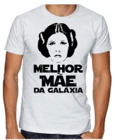 Camiseta adulto ou infantil Melhor Mãe Leia star wars princesa - Foto 2