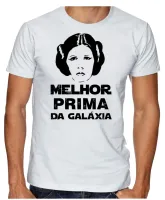 Camiseta adulto ou infantil Melhor prima Leia star wars princesa - Foto 4