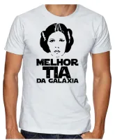Camiseta adulto ou infantil Melhor Tia Titia star wars princesa - Foto 5