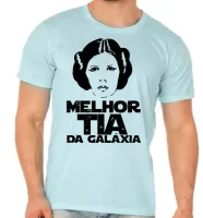 Camiseta adulto ou infantil Melhor Tia Titia star wars princesa - Foto 2