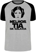 Camiseta adulto ou infantil Melhor Tia Titia star wars princesa - Foto 4