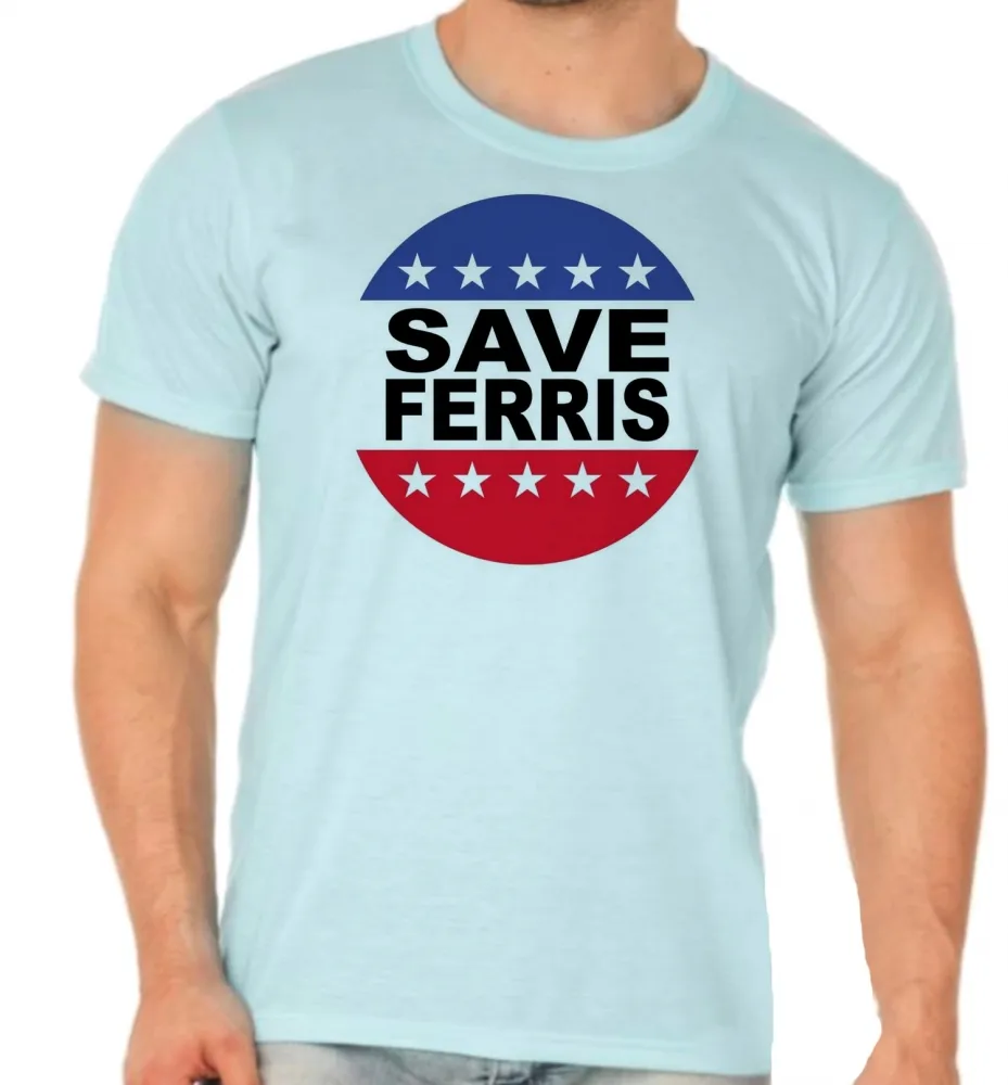 Camiseta adulto ou infantil Save Ferris curtindo vida adoidado