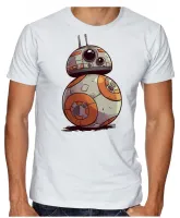 Camiseta adulto ou infantil Star wars bb8 robo darth vader - Foto 2
