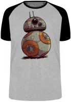 Camiseta adulto ou infantil Star wars bb8 robo darth vader - Foto 4