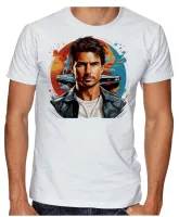 Camiseta adulto ou infantil Tom cruise top gun ator piloto carro - Foto 5