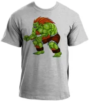 Camiseta adulto ou infantil Blanka Street Fighter Brasil jogo antigo - Foto 3