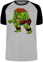 Camiseta adulto ou infantil Blanka Street Fighter Brasil jogo antigo - Foto 4