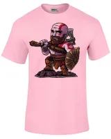 Camiseta adulto ou infantil Kratos Deus da guerra barba - Foto 5
