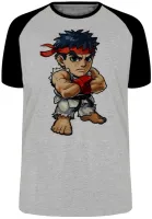 Camiseta adulto ou infantil Ryu Karate Street Fighter jogo antigo - Foto 4