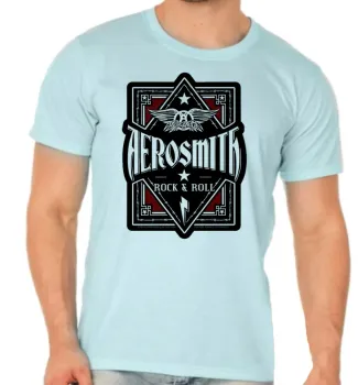 Camiseta adulto ou infantil Aerosmith banda rock antiga
