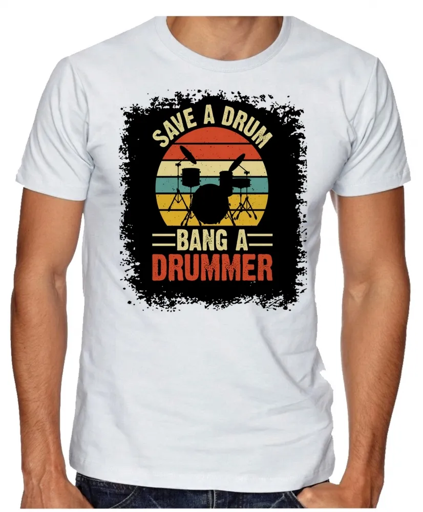 Camiseta adulto ou infantil Bateria baterista rock musica
