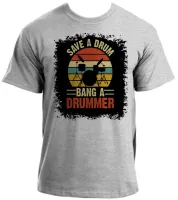 Camiseta adulto ou infantil Bateria baterista rock musica - Foto 2