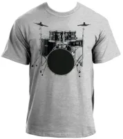 Camiseta adulto ou infantil Bateria rock musica banda - Foto 2