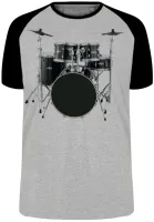 Camiseta adulto ou infantil Bateria rock musica banda - Foto 3