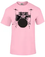Camiseta adulto ou infantil Bateria rock musica banda - Foto 4