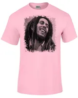 Camiseta adulto ou infantil Bob Marley black whithe reggae - Foto 5