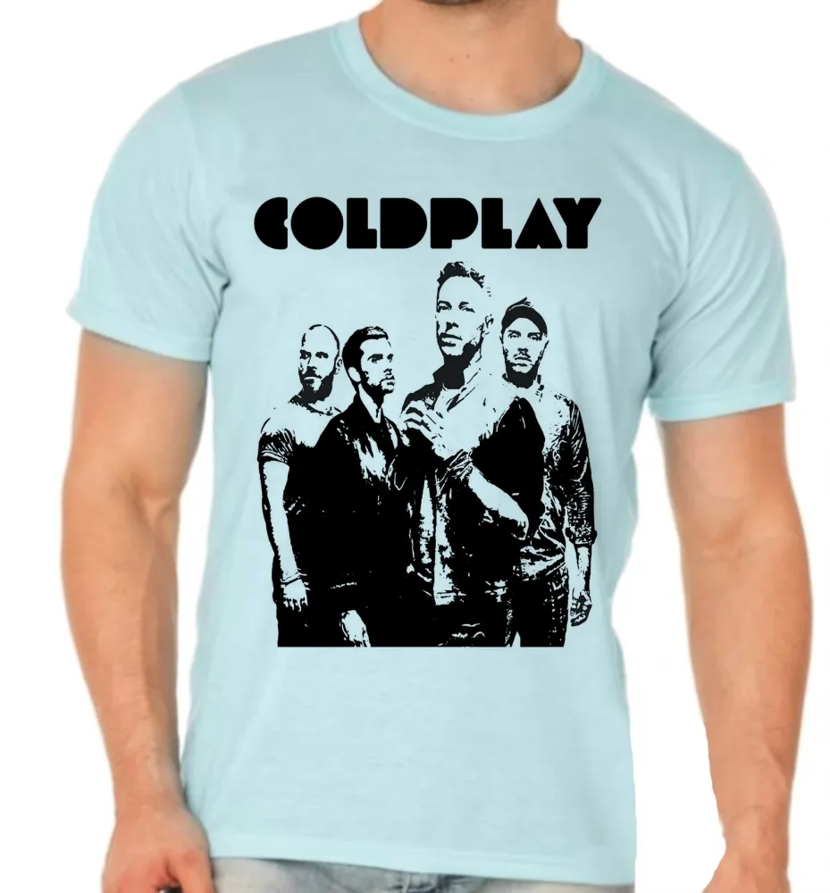 Camiseta adulto ou infantil Coldplay banda rock antiga