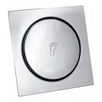 Ralo Click quadrado Inteligente 10x10cm Cromado Inox Banheiro Veda Cheiro - Foto 4