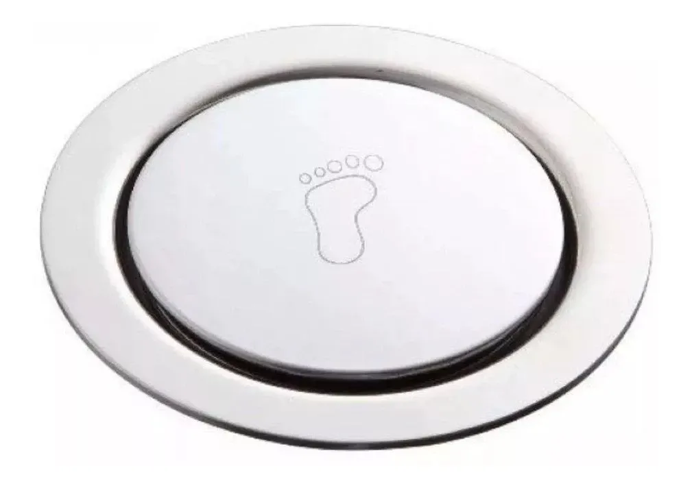 Ralo Inteligente 10x 10 Click Redondo Banheiro Inox 10cm  Imagem