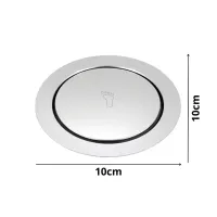 Ralo Inteligente 10x 10 Click Redondo Banheiro Inox 10cm  - Foto 2