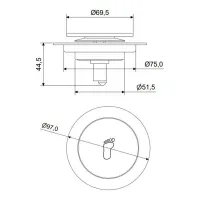 Ralo Inteligente 10x 10 Click Redondo Banheiro Inox 10cm  - Foto 7
